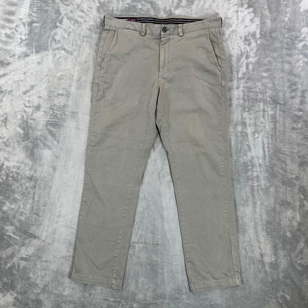 Johnston & Murphy Chino Pants Mens Size 33x30 Tan Tencel Blend